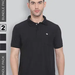 LUX NITRO Pack of 2 Polo Collar Anti Odour T-shirt-image-75