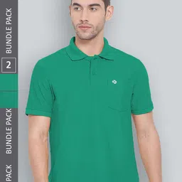 LUX NITRO Pack Of 2 Polo Collar Anti Odour Sports T-shirt-image-44
