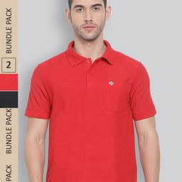 LUX NITRO Pack of 2 Polo Collar Anti Odour Cotton Blend T-Shirt-image-84