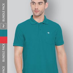 LUX NITRO Pack Of 2 Polo Collar Anti Odour Casual T-shirts-image-40