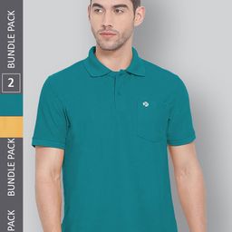LUX NITRO Pack Of 2 Polo Collar Anti Odour Casual T-shirts-image-67