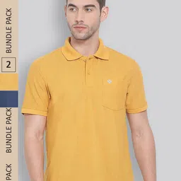 LUX NITRO Pack of 2 Polo Collar Anti Odour Cotton Blend T-shirts-image-82