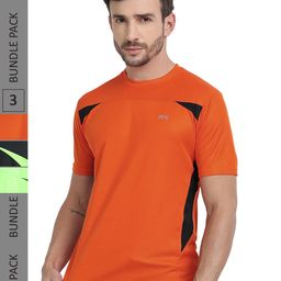 FTX Pack Of 3 Colourblocked Dry Fit Sports T-shirts-image-75
