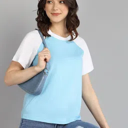 Adyavastram Women Colourblocked Round Neck T-shirt-picture-4