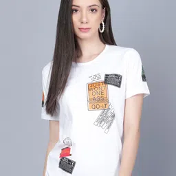 Viral trend Typography Printed Pure Cotton T-Shirt-image-14