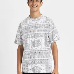 VEIRDO Boys Typography Printed Pure Cotton Pockets T-shirt-image-96