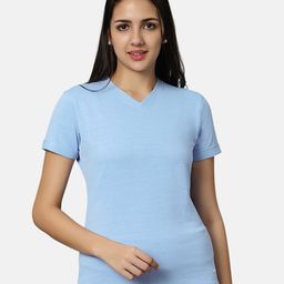 Omtex V-Neck Knitted Sports T-shirt-image-52