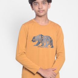 Crimsoune Club Boys Graphic Printed Regular Fit Round Neck Cotton T-Shirt-image-8