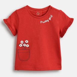 Chicco Girls Typography Printed Pockets T-shirt-image-61