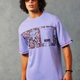 Bewakoof Marvel Printed Drop-Shoulder Sleeves Sleeves Oversized Cotton T-shirt-picture-28