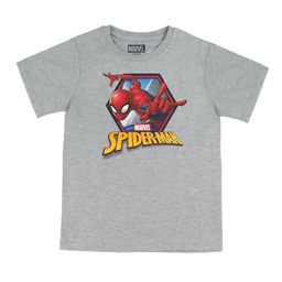 Marvel by Wear Your Mind Boys Grey Pure Cotton Spider-Man Printed T-shirt-image-98