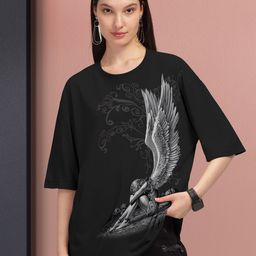 HELLCAT Graphic Printed Round Neck Oversized T-shirt-picture-26