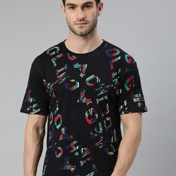 Xtep Typography Printed Pure Cotton Sports T-shirt-image-32