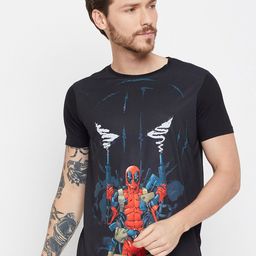 Wear Your Mind Dead Pool Printed Round Neck T-shirt-image-15