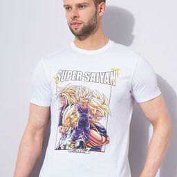 Celio DragonBallz Printed Cotton T-shirt-image-57