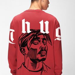 Bewakoof Men Typography Printed Round Neck Cotton Oversized T-shirt-image-111