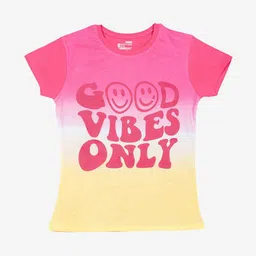 Bodycare Girls Typography Printed Round Neck Cotton T-shirt-picture-21