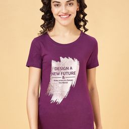 Honey by Pantaloons Typography Printed Cotton T-shirt-image-78
