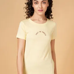 Ajile by Pantaloons Typographic Printed Cotton T-shirt-image-30