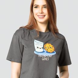 Juliet Women Graphic Printed Round Neck Cotton Boxy T-shirt-image-37
