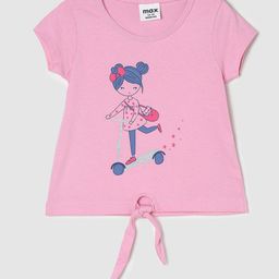 max Girls Graphic Printed Pure Cotton T-Shirt-image-39