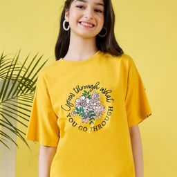Stylo Bug Girls Floral Printed T-shirt-image-99