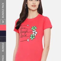Fabflee Pack Of 3 Printed Cotton T-shirt-picture-18
