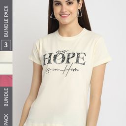 Fabflee Pack Of 3 Printed Round Neck Cotton Regular T-shirt-picture-38