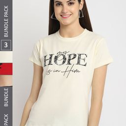 Fabflee Pack Of 3 Printed Cotton T-shirt-picture-34