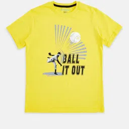 Pantaloons Junior Boys Typography Printed Cotton T-shirt-picture-34