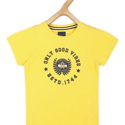 Allen Solly Junior Boys Typography Printed Round Neck Regular Fit Cotton T-Shirt-17