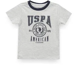 U.S. Polo Assn. Kids Boys Brand Logo Printed Round Neck T-shirt-image-75