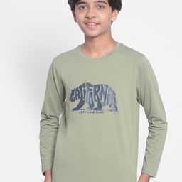 Crimsoune Club Boys Graphic Printed Regular Fit Round Neck Cotton T-Shirt-image-7