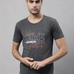 VIMAL JONNEY Typography Printed Cotton T-shirt-image-51