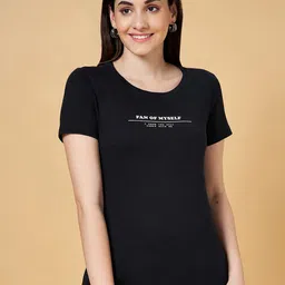 Honey by Pantaloons Typography Printed Cotton T-shirt-image-92