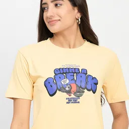 Camey Assorted Typography Printed Crop T-shirt-image-11