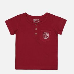 Bodycare Kids Boys Henley Neck Short Sleeves Cotton T-shirt-image-62