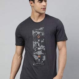 Alcis Typography Printed Soft-Touch Athleisure T-shirt-image-90