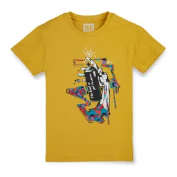Gini and Jony Boys Round Neck Short Sleeves Printed Tshirt-image-21