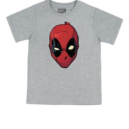Marvel by Wear Your Mind Boys Grey Deadpool Printed T-shirt-image-83