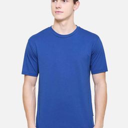 PROTEENS Men Solid Round Neck Cotton T-shirt-image-91