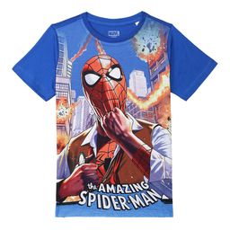 Marvel by Wear Your Mind Boys Blue Spiderman Printed T-shirt-image-69