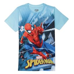 Marvel by Wear Your Mind Boys Blue Spiderman Printed T-shirt-image-68