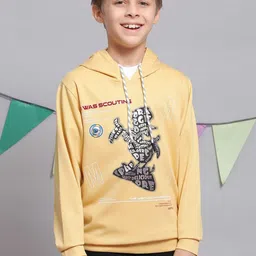 Monte Carlo Boys Typography Printed Hooded T-shirt-image-24