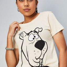 max Girls Graphic Printed Round Neck Cotton T-shirt-image-81