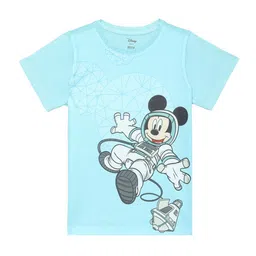 Wear Your Mind Boys Mickey Mouse Printed Cotton T-shirt-image-45