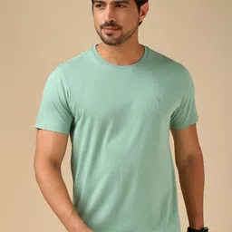 Van Heusen Men Solid Crew Neck Short Sleeves T-Shirt-image-57