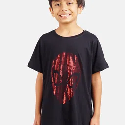 Marvel by Wear Your Mind Boys Black & Red Cotton Spiderman Print T-shirt-picture-14