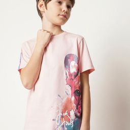 Jack & Jones Junior Boys Graphic Printed Pure Cotton T-Shirt-picture-49