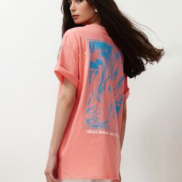 Trendyol Graphic Printed Round Neck Pure Cotton T-shirt-image-74